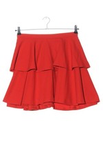 HALLHUBER DONNA Volantrock Damen Rock Gr. DE 38 rot Casual-Look