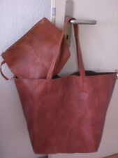 XXL Shopper in braun aus Polyurethan - NEU