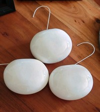 3x Luftbefeuchter oval weiß  Keramik - Heizkörper-Verdunster 