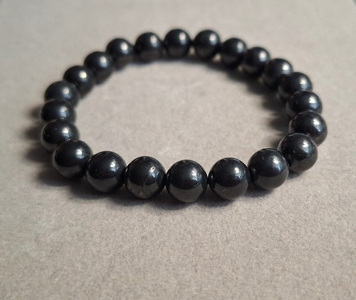 Schungit perlen armband - schungit,