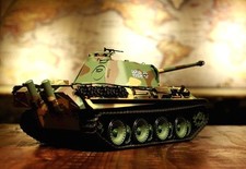 Ferngesteuerter RC Panzer Panther G Heng Long 1:16 Stahlgetriebe BB+IR V7.0