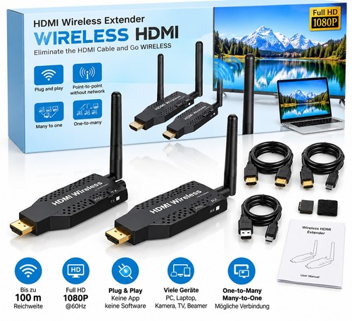 Wireless hdmi extender sender - extender,