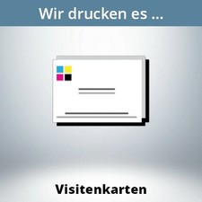 Visitenkarten drucken, Ihre Vorlage, farbig, 350g, Business Qualität, hochwertig