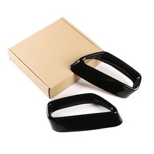 Passend für BMW 5er G30 G31 Glanz Schwarze Edelstahl-Auspuffblende Abdeckung