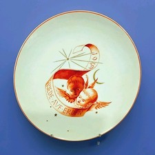 K2031 KPM Berlin Weihnachtsteller 1949, Engel,Friede auf Erden, 1.Wahl, D=19,3cm