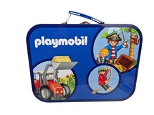 Playmobil Puzzle-Box Koffer 2 x 60, 2 x 100 Teile 2009 - Baustelle Zoo Feuerwehr