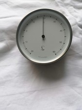 Design Thermometer Firma Lufft Alu Glas Durchmesser 8 cm