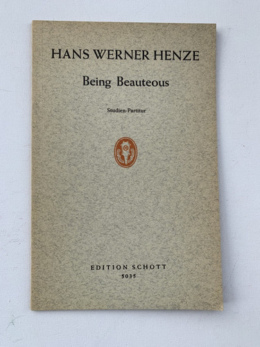 Noten henze being - henze., beauteous