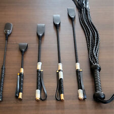 PU Leder Lange Peitsche Griff Spanking Paddel Flogger  -Spielzeug Rollenspiel