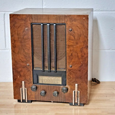 Vintage 30er Jahre G Marconi Modell 264: Röhren-/Ventilradio: UNGETESTET: Holzgerät