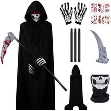 Gruseliges Sensenmann Kostüm