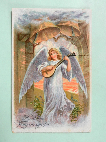 Neujahr engel mit madoline - engel,