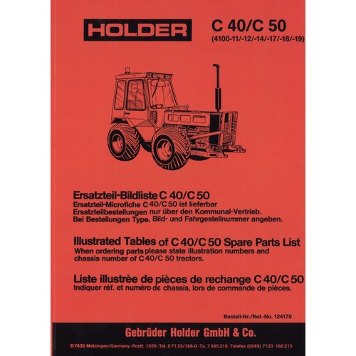 Holder typ c40 - typ, schlepper