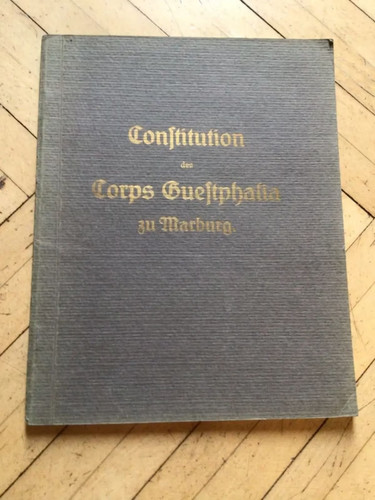 Studentika 1924 constitution - studentika,