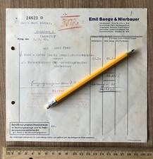 Emil Baege & Nierbauer Pirna 3.9.1942 Rechnung Protektorat Zucker Sack 1446