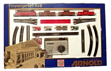 ARNOLD N 70225 Starter Set A+B BR 143 920-7 DB und 3 offene Güterwagen Typ Eaos