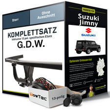 Anhängerkupplung starr für SUZUKI Jimny +E-Satz Kit (AHK+ES)