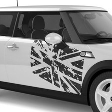 Auto Aufkleber Union Jack UK Dekor Flagge Grunge Destroyed Kratzer #1459-120