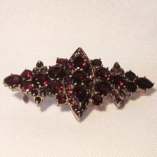 Alte Granat Brosche um 1900