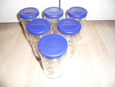 6 X Vorrats Glas, Einmachglas, Vorratsglas mit Schraubdeckel ca. 190 ml