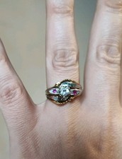 schwerer 750 Gold Ring Rubin