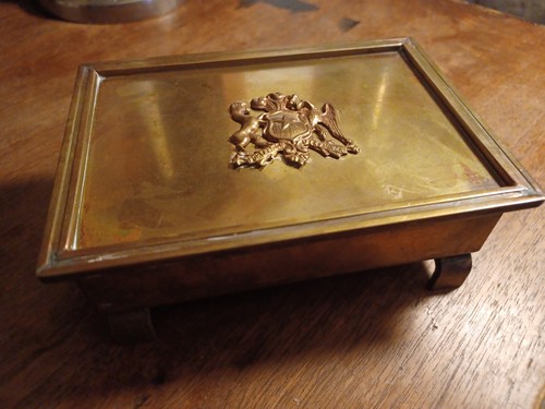 Messing schatulle mit - messing,