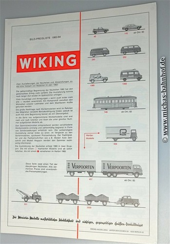 Wiking katalog bild - wiking,