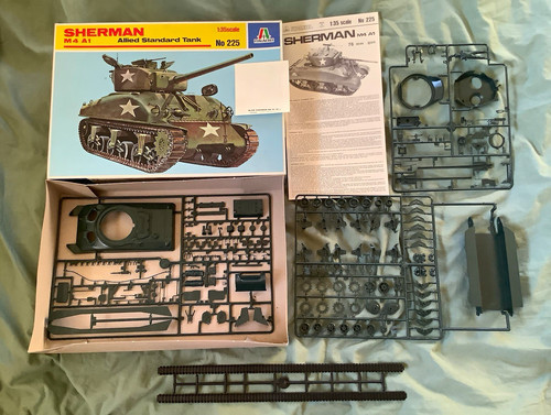 Italeri sherman m4a1 panzer - italeri,