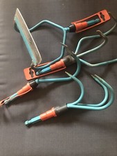 GARDENA Combisystem 4 Teile Unkrauthacke, Hacke, Kultivator und Gruber gebraucht