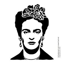 Schablone FRIDA KAHLO A5 A4 A3