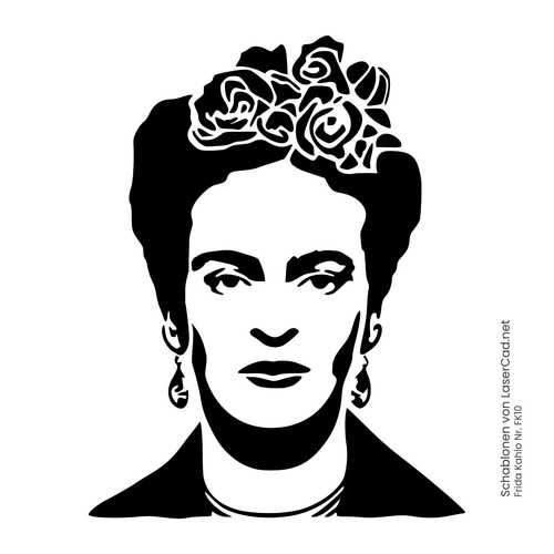 Schablone frida kahlo - a5, a4