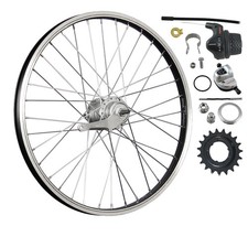 Laufrad 20 Zoll Hinterrad Aluminium Felge Shimano Nexus 3 Gang Rücktritt schwarz
