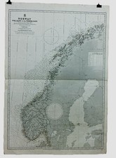 Vintage ADMIRALTY CHART