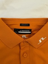 J. Lindeberg Tour Tech Polo Shirt Gr. M Orange