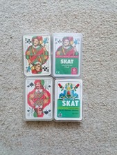 4 Skat karten Spiele verschiedene Blätter komplett
