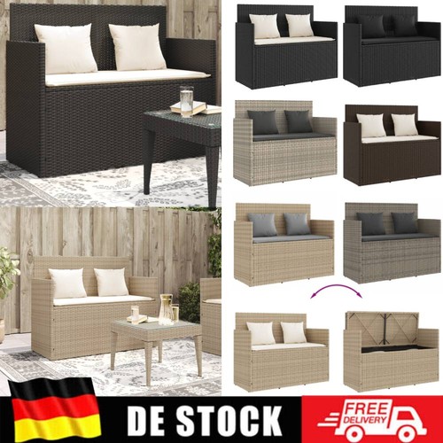 Gartenbank mit kissen - mit, sitzbank