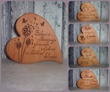 Herz / Dekoherz / Holzherz aus Buchenholz (geölt mit Leinöl)  versch. Varianten