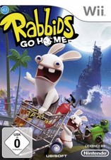Nintendo Wii +Wii U RAYMAN RABBIDS GO HOME * DEUTSCH Sehr guter Zustand