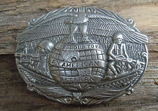 Vintage Buckle Gürtelschnalle American Veteran 
