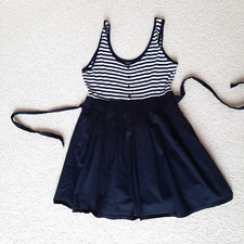 Matrosin Kleid Sommer  Marine, M, Blau/Weiß