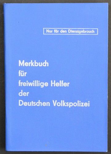Ddr merkbuch für freiwillige - ddr,