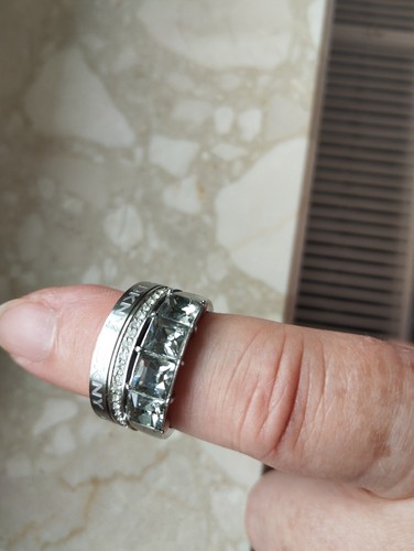 Dkny ring edelstahl kristall - ring,