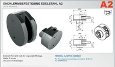 Endklemmbefestigung 18 St. Glasstärke 10/10,76 mm50.13.6620 Südmetall