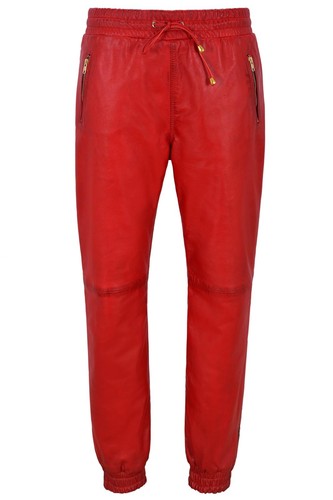 Damen lederhose rot napa - damen, sweat