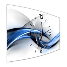 BM Wanduhr 44x22cm leises Uhrwerk Quarzwanduhr geräuschlos leise XXL 10120-1a SZ