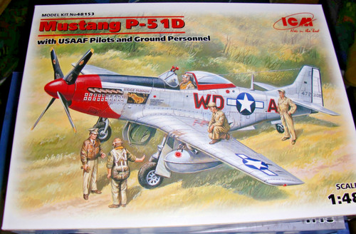 Icm 51d mustang mit crew - p-51d,