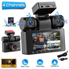 3 Zoll 4 Lens 2K 360° Nachtsicht Drehbar Autokamera G-sensor Parkmodus Dash cam