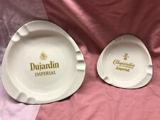 Dachbodenfund 2 Aschenbecher Dujardin Werbung Vintage Ascher 23 / 15 cm