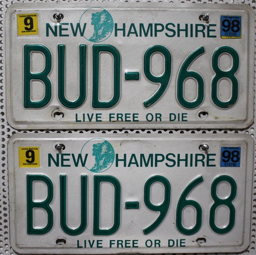 New hampshire nummernschilder - new,