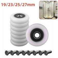 8-tlg 19/23/25/27mm Duschtürrollen Duschkabine Ersatz Rollen Duschtür Schiebetür